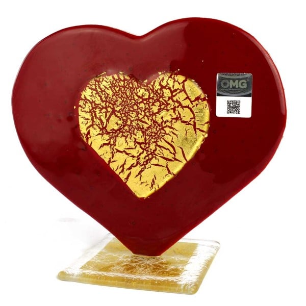 Autocollant de marque avec hologramme garantissant qu'il s'agit d'une pièce originale en verre de Murano OMG® 2